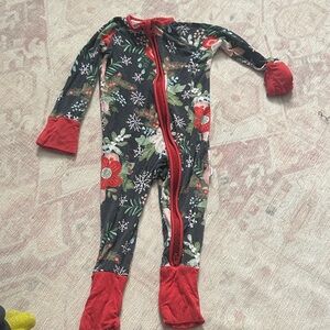 Little Sleepies Poinsettia Zippy